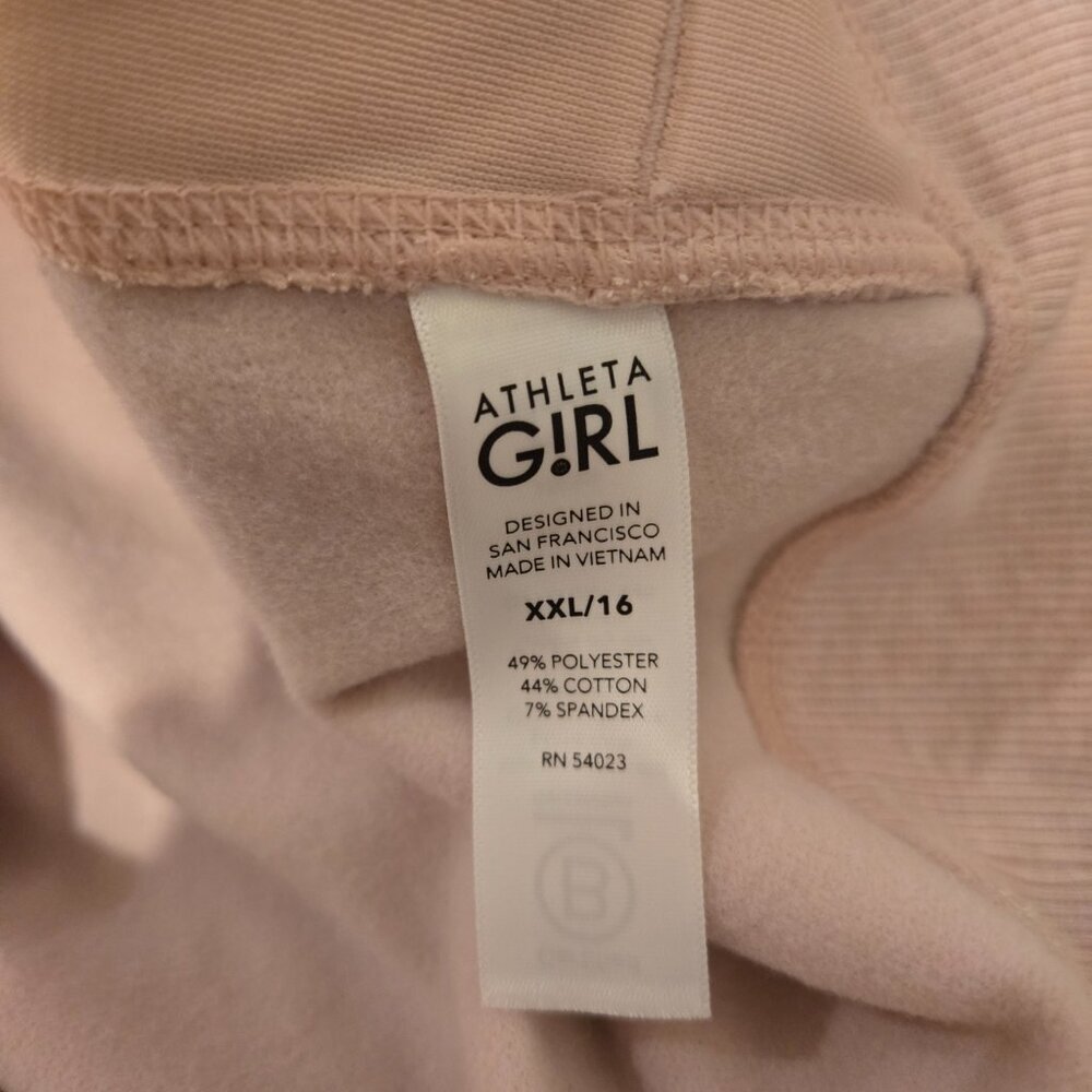 NWT Athleta Girl Color Me Cozy Hoodie Sweatshirt Ballerina Gown XXL(16) - Picture 3 of 5